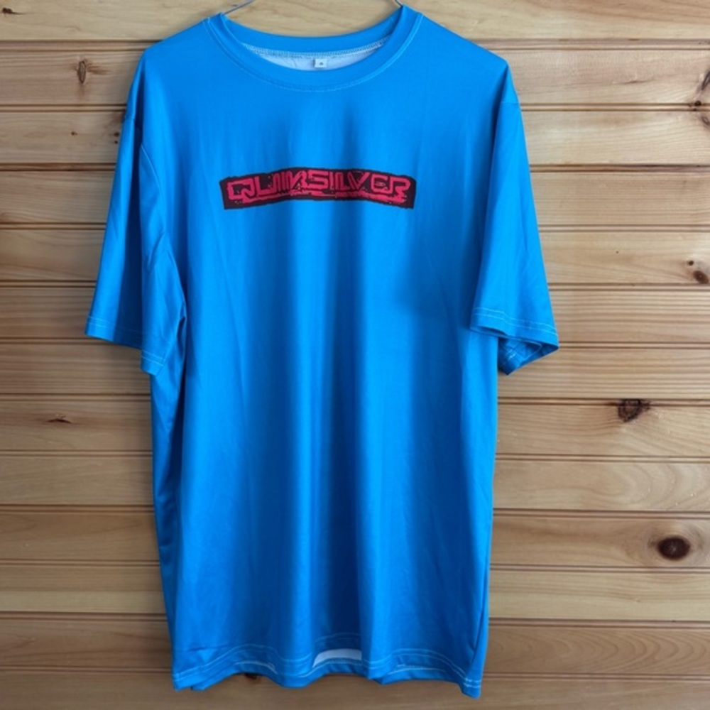Quiksilver Men's Blue Polyester T-Shirt Small